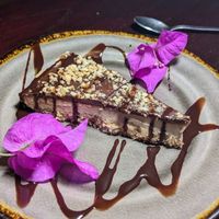 Snickers cake. Wow. at Madre Tierra in Puerto Viejo De Talamanca