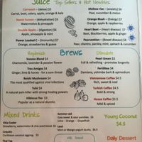 menu at Nokturne in Houston