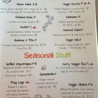 menu at Nokturne in Houston