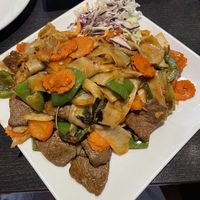 Drunken Noodles at Veganic Thai Cafe in San Diego