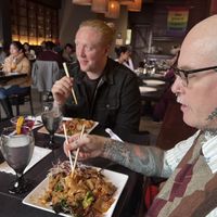 Red face = 8 out of 10 on the Thai Hot scale #Veganuary at Veganic Thai Cafe in San Diego