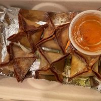 cheese wontons   at Veganic Thai Cafe in San Diego