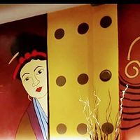 Wall at Veganic Thai Cafe in San Diego