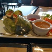 summer rolls  at Veganic Thai Cafe in San Diego