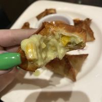 Inside wontons  at Veganic Thai Cafe in San Diego