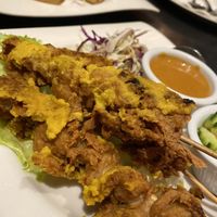 Satay skewers  at Veganic Thai Cafe in San Diego