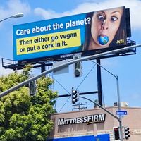 Great sign that we ran into at Veganic Thai Cafe in San Diego