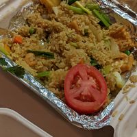 Pineapple fried rice at Veganic Thai Cafe in San Diego