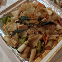 Drunken Noodles at Veganic Thai Cafe in San Diego