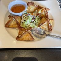 Cream cheese wontons  at Veganic Thai Cafe in San Diego