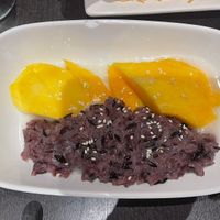 mango sticky rice   at Veganic Thai Cafe in San Diego