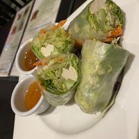 tofu spring rolls  at Veganic Thai Cafe in San Diego