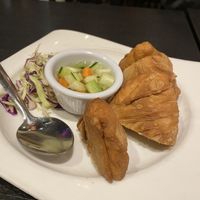 thai samosa  at Veganic Thai Cafe in San Diego