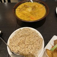 yellow curry   at Veganic Thai Cafe in San Diego