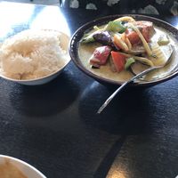 Green Curry at Veganic Thai Cafe in San Diego