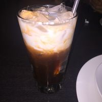 Thai iced tea at Veganic Thai Cafe in San Diego