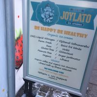 Menu at Joylato in Kopavogur