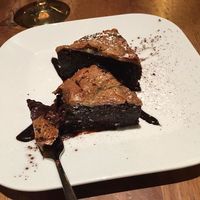 Delicious brownie at Zest in Leipzig