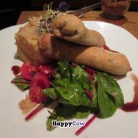 Wild mushroom in filo pastry with leek mash. at Zest in Leipzig