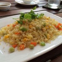fried tofu and vegetables rice  at Hai Cafe in Hoi An