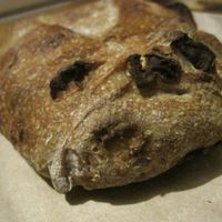 Breakfast bread at Cafe Dei Campi in Montreal