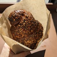 Grain croissant at Cafe Dei Campi in Montreal