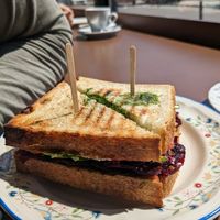 Beet sandwich at Cafe Dei Campi in Montreal