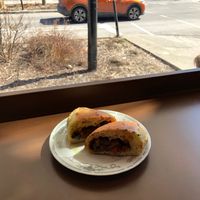 Eggplant calzone at Cafe Dei Campi in Montreal