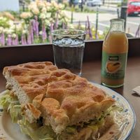 Sandwich artichauts at Cafe Dei Campi in Montreal