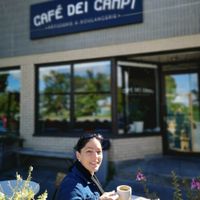 Patio at Cafe Dei Campi in Montreal