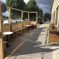 Terrace  at Cafe Dei Campi in Montreal