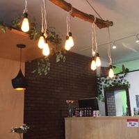 Creative decor  at Vegan Ville in Mexico City