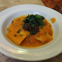 Ravioli de queijo de castanha de caju at Cafe com Letras in Belo Horizonte