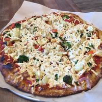 vegan pizza at Pizza Studio in Tukwila