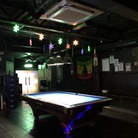 Pool table at the entrance.  at Club Zion - 클럽 자이언 - maybe closed in Seoul