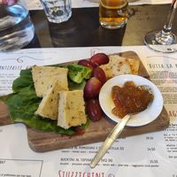 Vegan cheese plate at Pasta Factory in Manchester