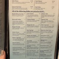 Just one of the menu pages!  at Vegetarian Food Studio in Cardiff