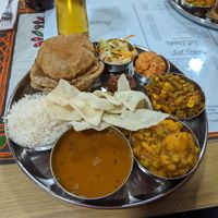 Vegan gujarati thali special at Vegetarian Food Studio in Cardiff