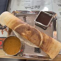 Masala dosa utterly delicious   at Vegetarian Food Studio in Cardiff
