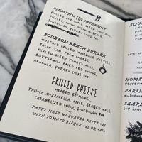 KINDRED Autumn menu   at Kindred in San Diego