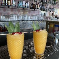 Their drinks all look fabulous and all have a “plant” touch to them  at Kindred in San Diego