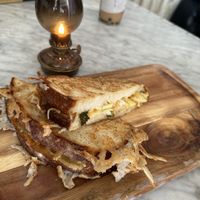 Grilled cheese  at Kindred in San Diego