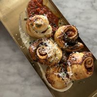 pizza rolls  at Kindred in San Diego