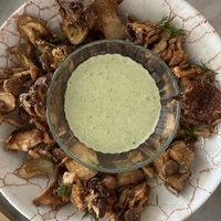 fried mushrooms  at Kindred in San Diego