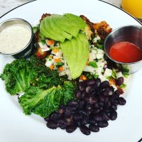 Hashes for the Mashes with avocado  at Kindred in San Diego