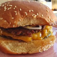 Burger at Kindred in San Diego