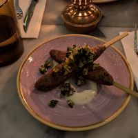 Kefta skewer at Kindred in San Diego