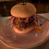 Egg roll burger at Kindred in San Diego