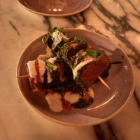 Chimichurri skewers  at Kindred in San Diego