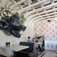 Cute decor. We came twice. Once for drinks at night and brunch the next day (Sunday)  at Kindred in San Diego